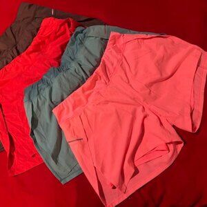 Lot of 4 Avia Women’s Running Shorts Size L–Quick Dry Athletic Active Gym Shorts